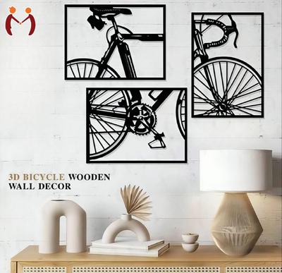 Black Bicycle Wall Sticker Modern Home Decor