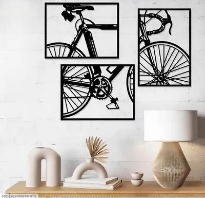 Black Bicycle Wall Sticker Modern Home Decor