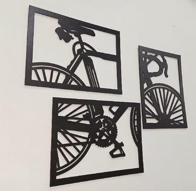 Black Bicycle Wall Sticker Modern Home Decor