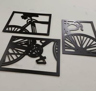 Black Bicycle Wall Sticker Modern Home Decor