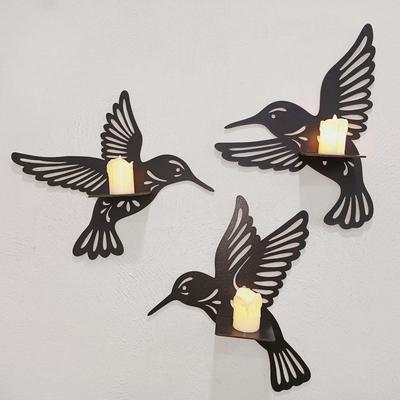 Decorative Wooden Wall Shelves Pack of 3 Laser Cut Modern Art