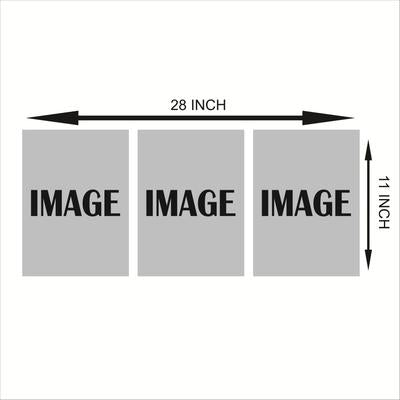 3 Pcs Islamic Wall Art Frames Multicolor Adjustable Shelves