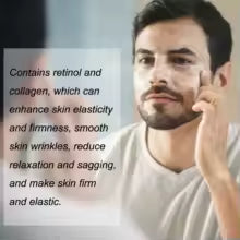 Men's Retinol Collagen Face Cream Hydrating Lifting Firming Fade Fine Lines Brighten Skin Tightening Anti-Wrinkle Men Skin Care