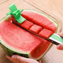Watermelon Cutter Creative Stainless Steel Windmill Shape Salad Fruit Slicer Cube Tool Watermelon Block Cutter Kitchen Gadgets