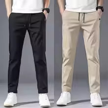 Men Suit Pants 2026 Dress Pantalone Hombre Stretch Slim Formal Trousers Calça Masculina Solid Casual Pants Fashion Men Clothing