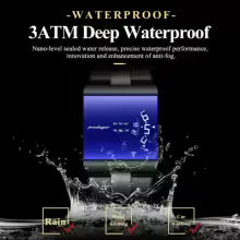 POEDAGAR Top Rectangle Original Men Watch Waterproof Fashion Man Wristwatch Stainless Steel Quartz Sport Men's Watches+Box Reloj